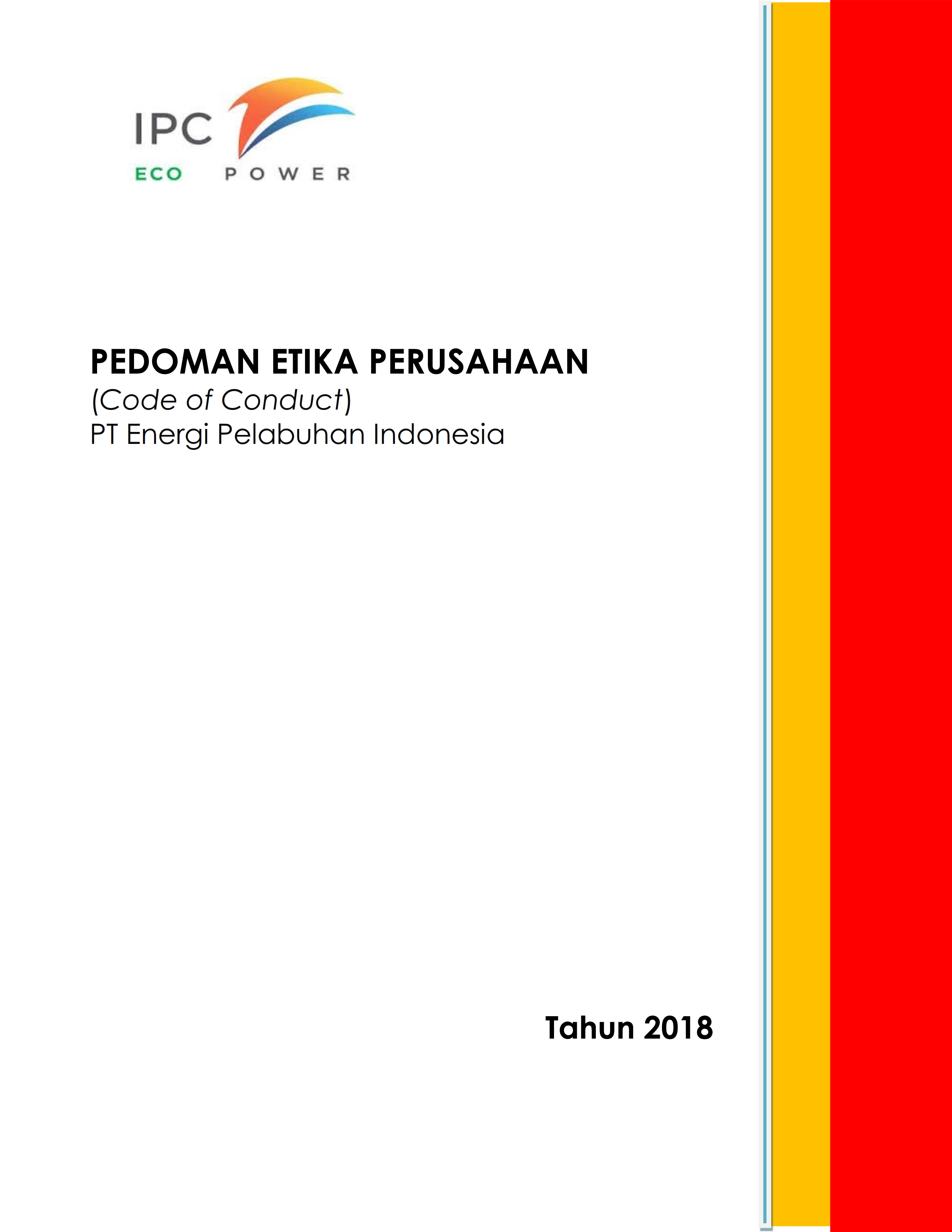 Kode Etik Bisnis Pt Energi Pelabuhan Indonesia