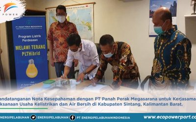 Penandatanganan Nota Kesepahaman Pelaksanaan Usaha Kelistrikan dan Air Bersih